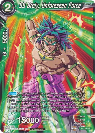 SS Broly, Unforeseen Force (Top 16 Winner) (P-125) [Tournament Promotion Cards] | Red Riot Games CA