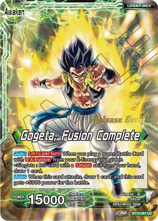 Veku // Gogeta, Fusion Complete (Fighter's Ambition Holiday Pack) (BT19-067) [Tournament Promotion Cards] | Red Riot Games CA