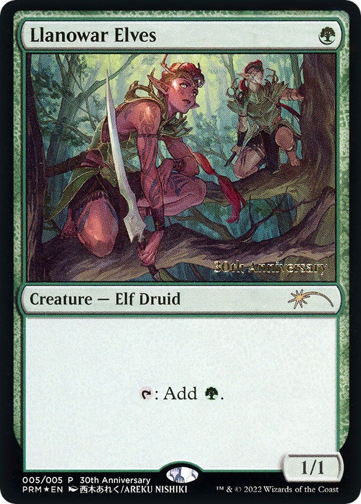 Image for Llanowar Elves (5) [30A-P]
