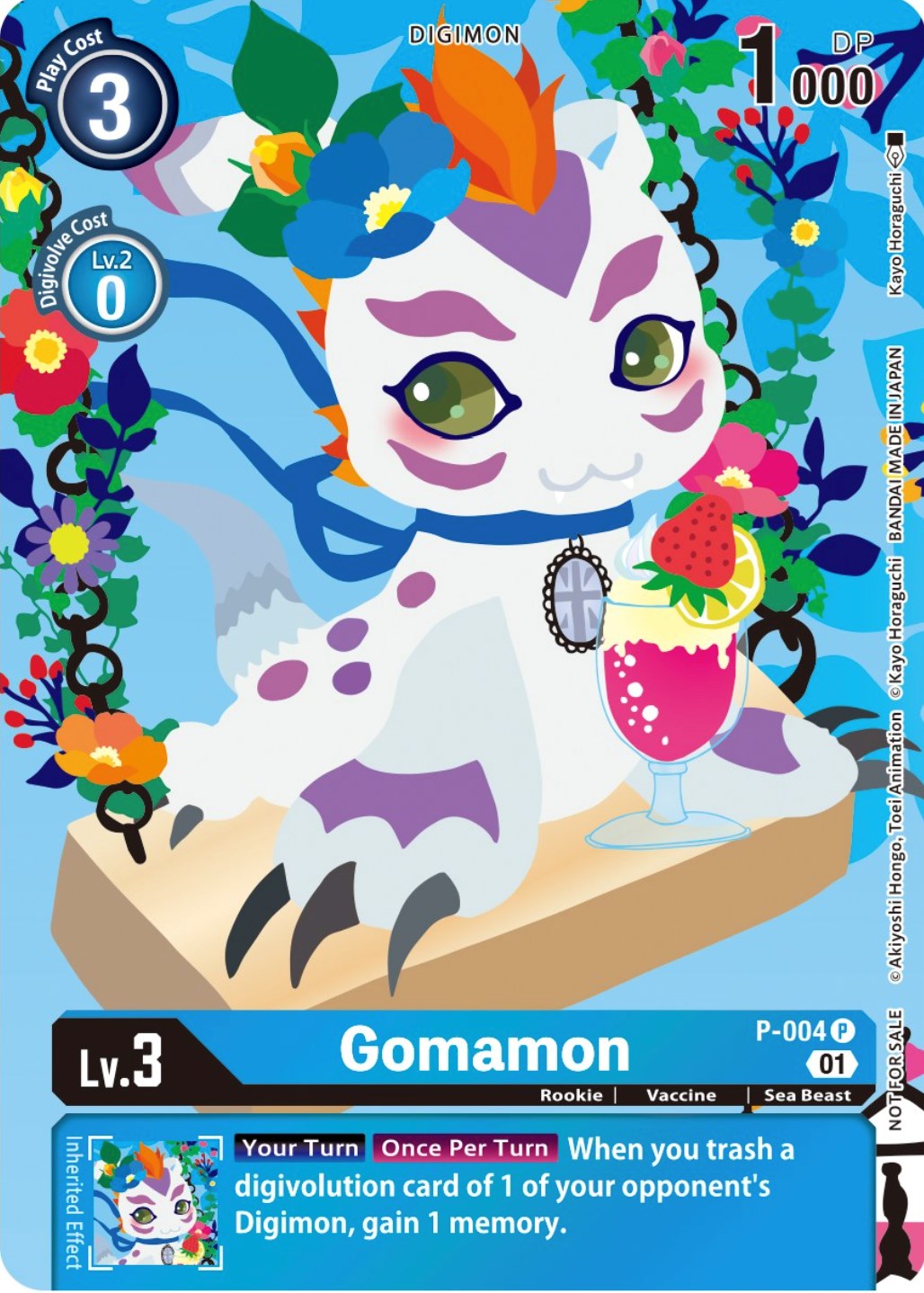 Gomamon [P-004] (Tamer's Card Set 2 Floral Fun) [Promotional Cards] | Red Riot Games CA