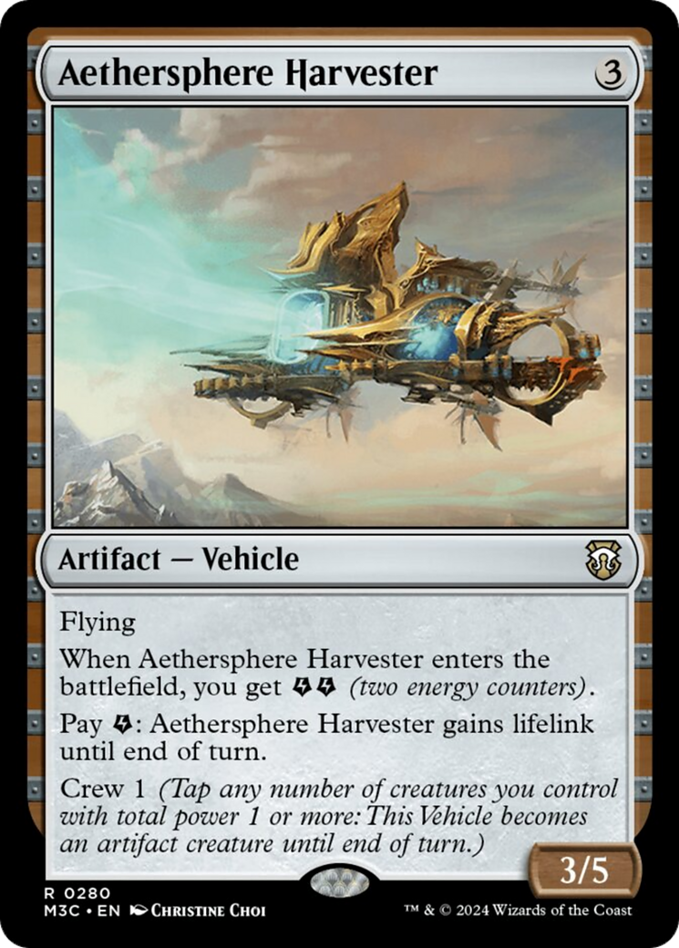 Aethersphere Harvester (Ripple Foil) [Modern Horizons 3 Commander] | Red Riot Games CA