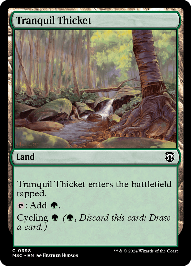 Tranquil Thicket (Ripple Foil) [Modern Horizons 3 Commander] | Red Riot Games CA