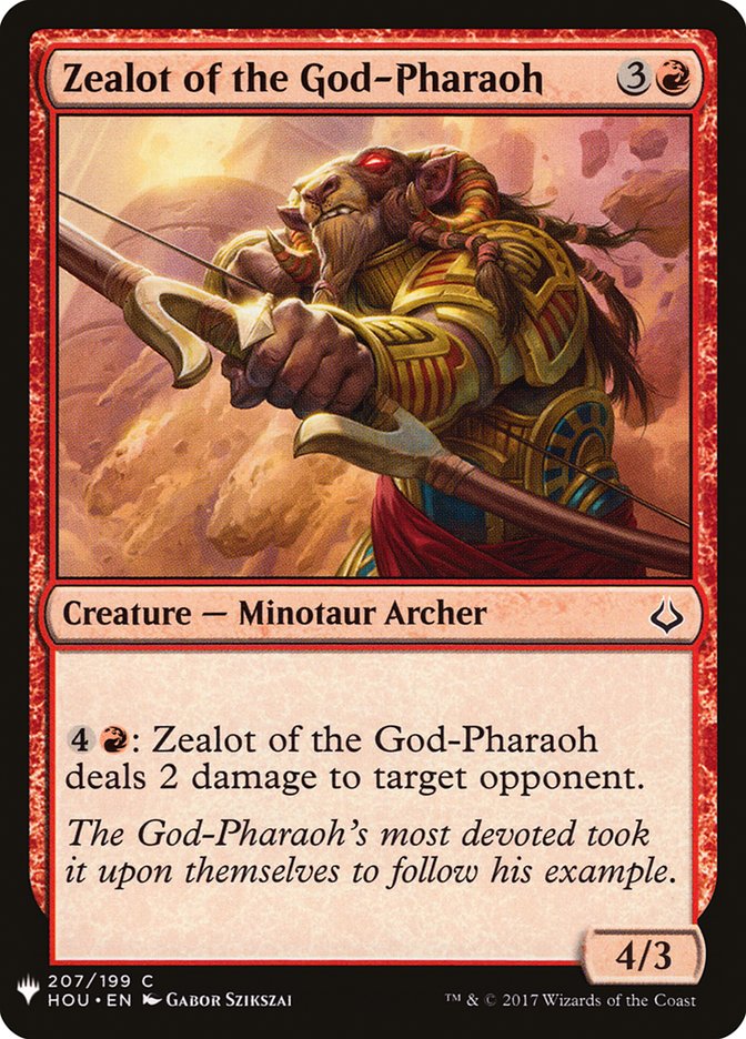 Zealot of the God-Pharaoh [Mystery Booster] | Red Riot Games CA