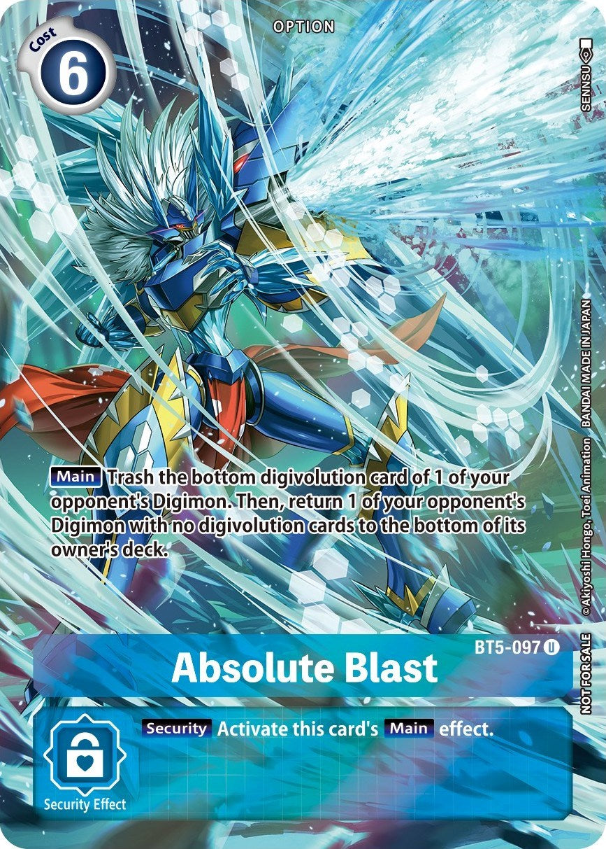 Absolute Blast [BT5-097] (Summer 2022 Dash Pack) [Battle of Omni Promos] | Red Riot Games CA
