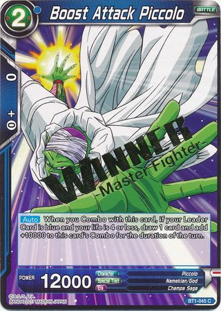 Boost Attack Piccolo (Winner Stamped) (BT1-045) [Tournament Promotion Cards] | Red Riot Games CA