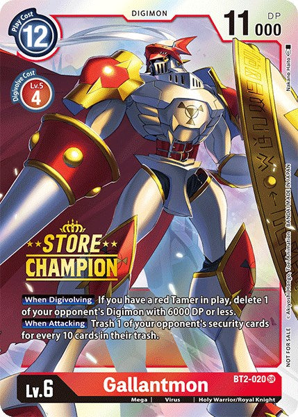 Gallantmon [BT2-020] (Store Champion) [Release Special Booster Promos] | Red Riot Games CA