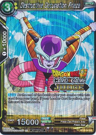 Destructive Occupation Frieza (BT2-104) [Judge Promotion Cards] | Red Riot Games CA