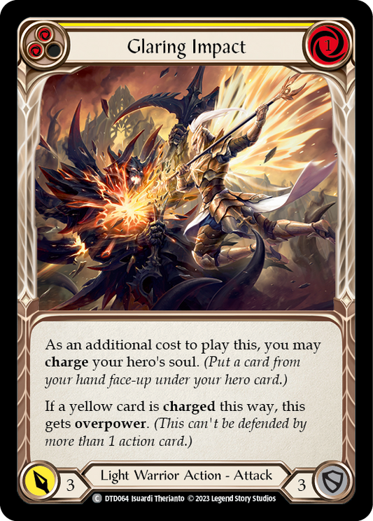 Glaring Impact (Yellow) [DTD064] (Dusk Till Dawn)  Rainbow Foil