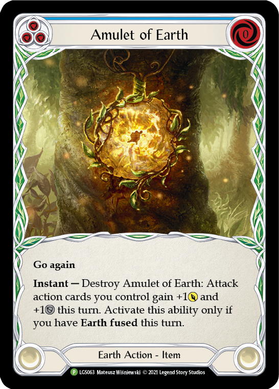 Amulet of Earth [LGS063] (Promo)  Cold Foil | Red Riot Games CA