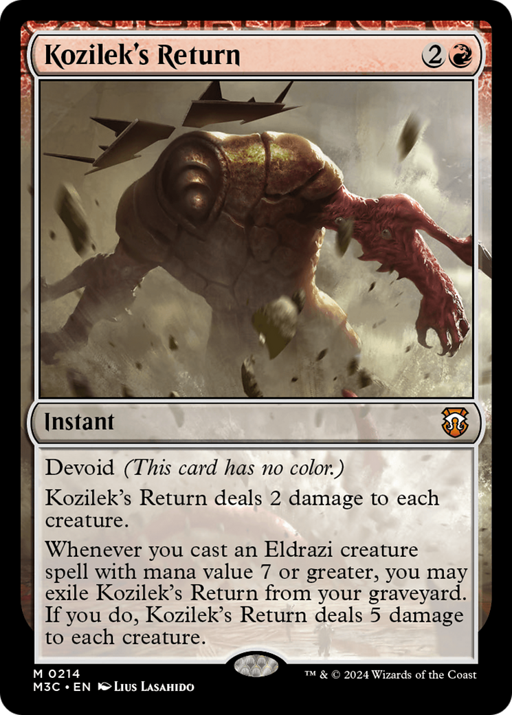 Kozilek's Return (Ripple Foil) [Modern Horizons 3 Commander] | Red Riot Games CA