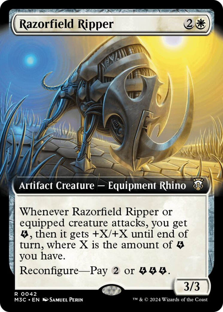 Razorfield Ripper (Extended Art) (Ripple Foil) [Modern Horizons 3 Commander] | Red Riot Games CA