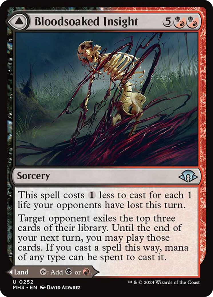 Bloodsoaked Insight // Sanguine Morass [Modern Horizons 3] | Red Riot Games CA