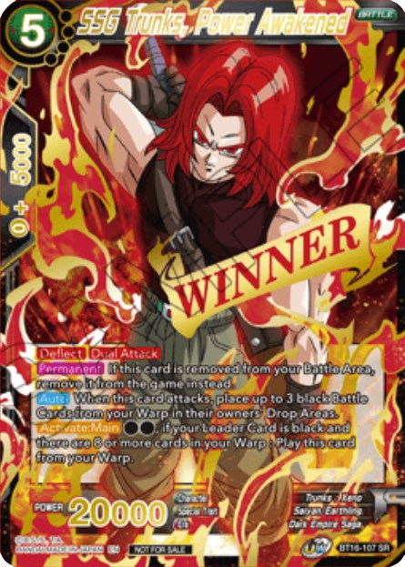 SSG Trunks, Power Awakened (Event Pack 10) (BT16-107) [Tournament Promotion Cards] | Red Riot Games CA