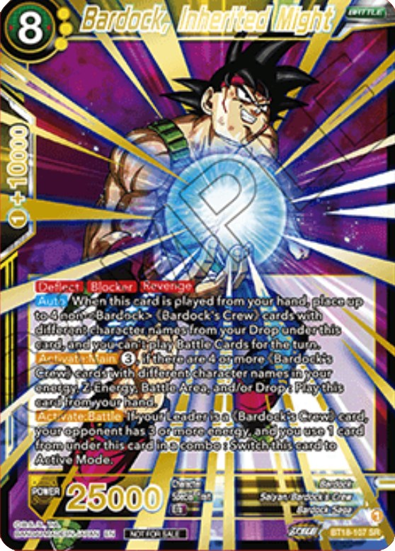 Bardock, Inherited Might (Zenkai Cup 2022 Top 32) (BT18-107) [Tournament Promotion Cards] | Red Riot Games CA