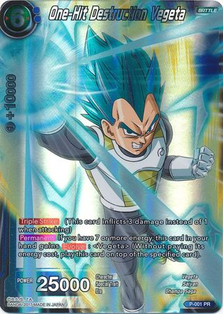 One-Hit Destruction Vegeta (P-001) [Promotion Cards] | Red Riot Games CA