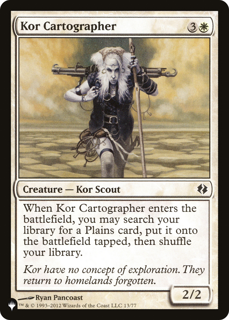 Kor Cartographer [The List Reprints] | Red Riot Games CA