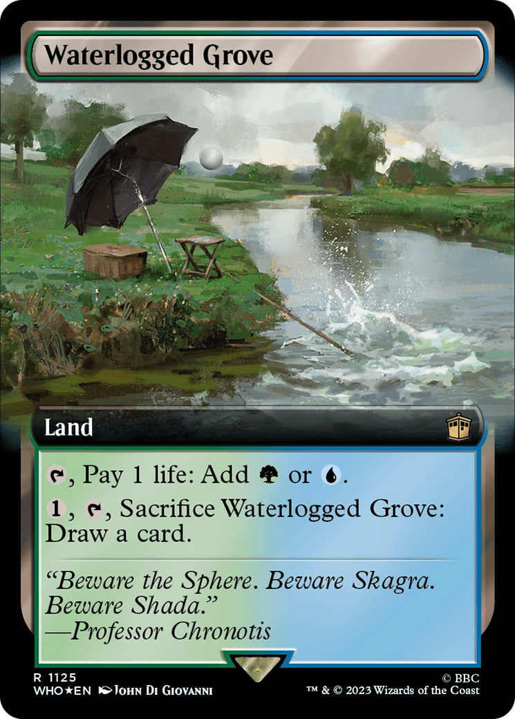 Waterlogged Grove (Extended Art) (Surge Foil) [Doctor Who] | Red Riot Games CA