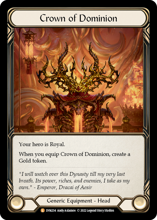 Crown of Dominion [DYN234] (Dynasty)  Cold Foil | Red Riot Games CA