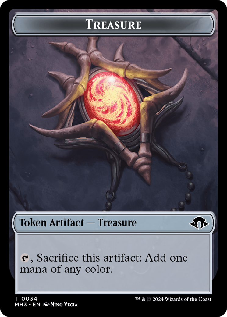 Phyrexian Germ // Treasure Double-Sided Token [Modern Horizons 3 Tokens] | Red Riot Games CA