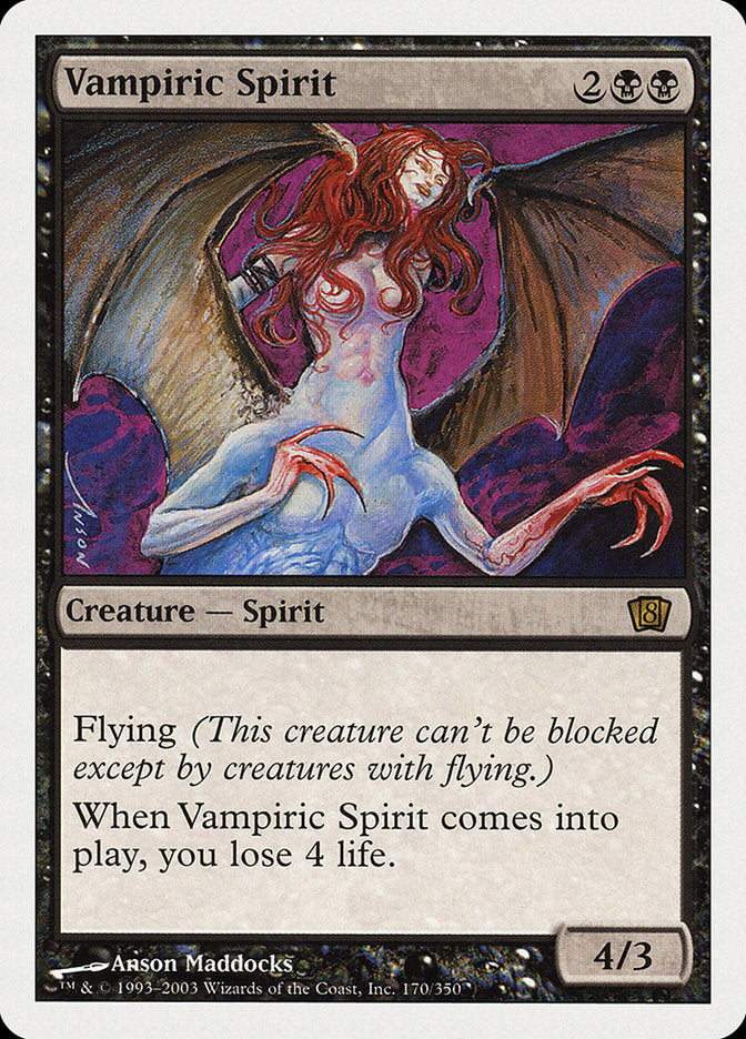 Vampiric Spirit (8th Edition) [Oversize Cards] | Red Riot Games CA