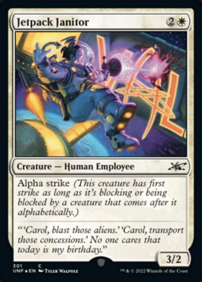 Jetpack Janitor (Galaxy Foil) [Unfinity] | Red Riot Games CA