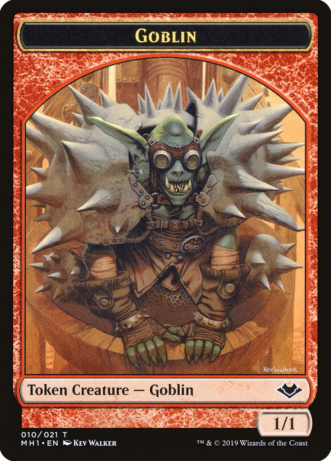 Goblin (010) // Golem (018) Double-Sided Token [Modern Horizons Tokens] | Red Riot Games CA