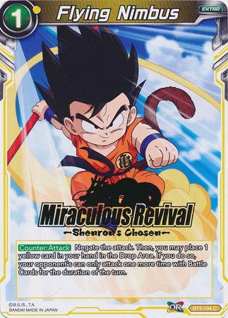 Flying Nimbus (Shenron's Chosen Stamped) (BT3-104) [Tournament Promotion Cards] | Red Riot Games CA