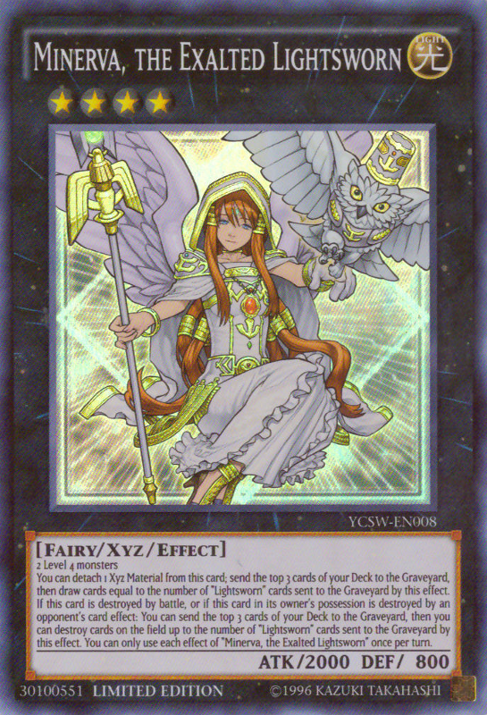 Minerva, the Exalted Lightsworn [YCSW-EN008] Super Rare | Red Riot Games CA