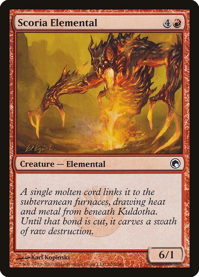 Image for Scoria Elemental (102) [Scars of Mirrodin] - Magic: The Gathering