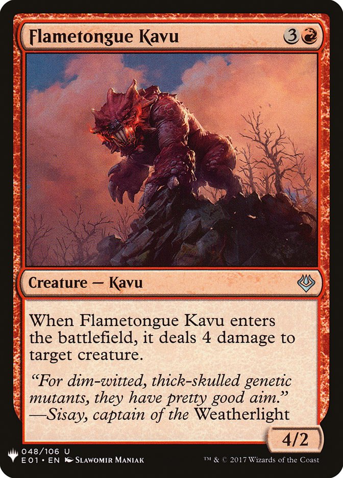 Flametongue Kavu [Mystery Booster] | Red Riot Games CA