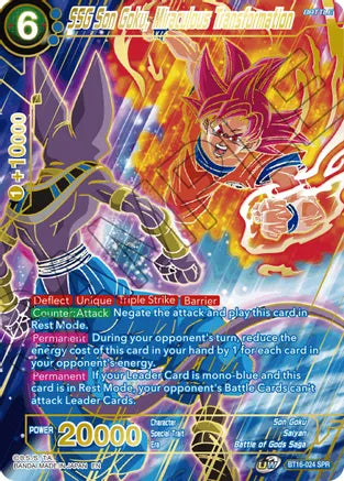 SSG Son Goku, Miraculous Transformation (SPR) (BT16-024) [Realm of the Gods] | Red Riot Games CA