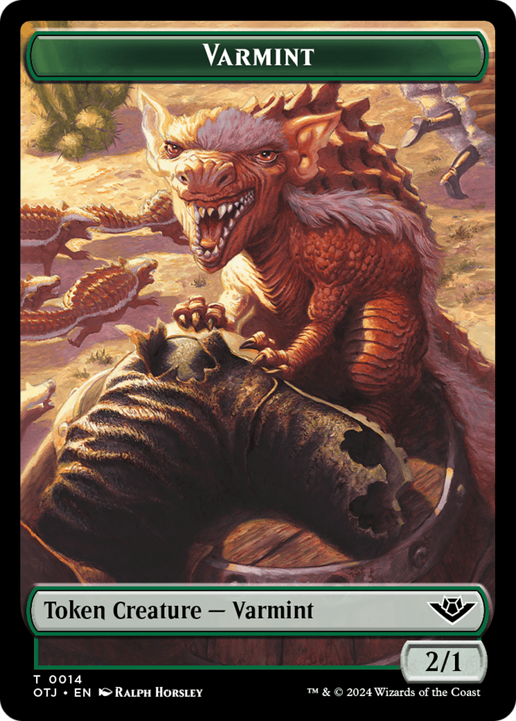 Varmint // Plot Double-Sided Token [Outlaws of Thunder Junction Tokens] | Red Riot Games CA