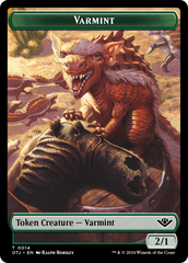 Treasure // Varmint Double-Sided Token [Outlaws of Thunder Junction Tokens] | Red Riot Games CA