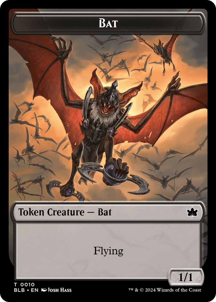 Bat Token [Bloomburrow Tokens] | Red Riot Games CA