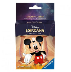 DISNEY LORCANA CARD SLEEVE MICKEY MOUSE (65 SLEEVES) (PRE ORDER) | Red Riot Games CA