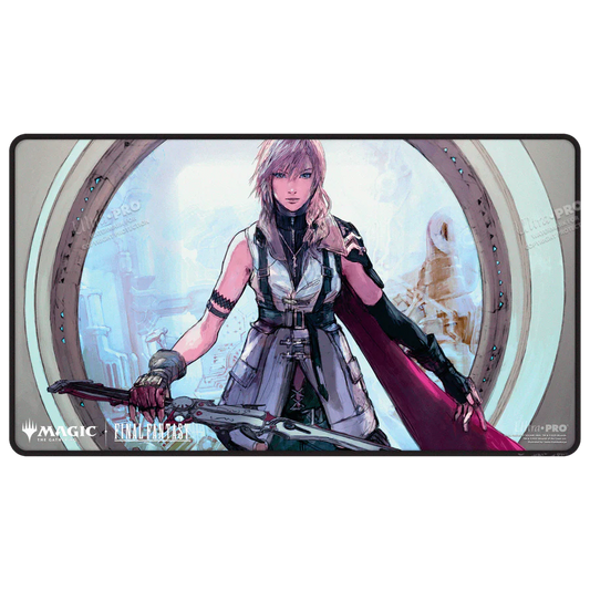 Magic: The Gathering®—FINAL FANTASY™ Lightning, Army of One Black Stitched Playmat