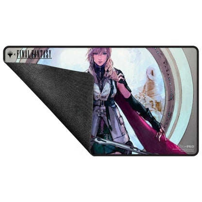 Magic: The Gathering®—FINAL FANTASY™ Lightning, Army of One Black Stitched Playmat