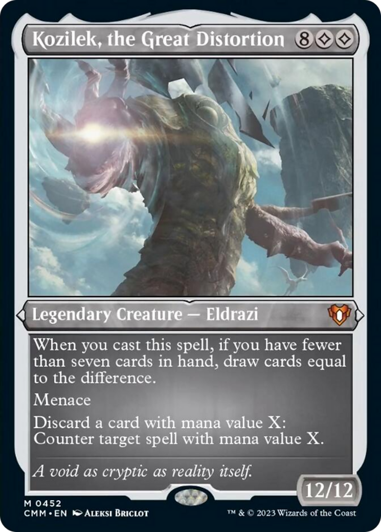 Kozilek, the Great Distortion (Foil Etched) [Commander Masters] | Red Riot Games CA