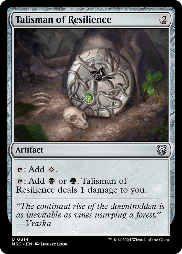 Talisman of Resilience (Ripple Foil) [Modern Horizons 3 Commander] | Red Riot Games CA