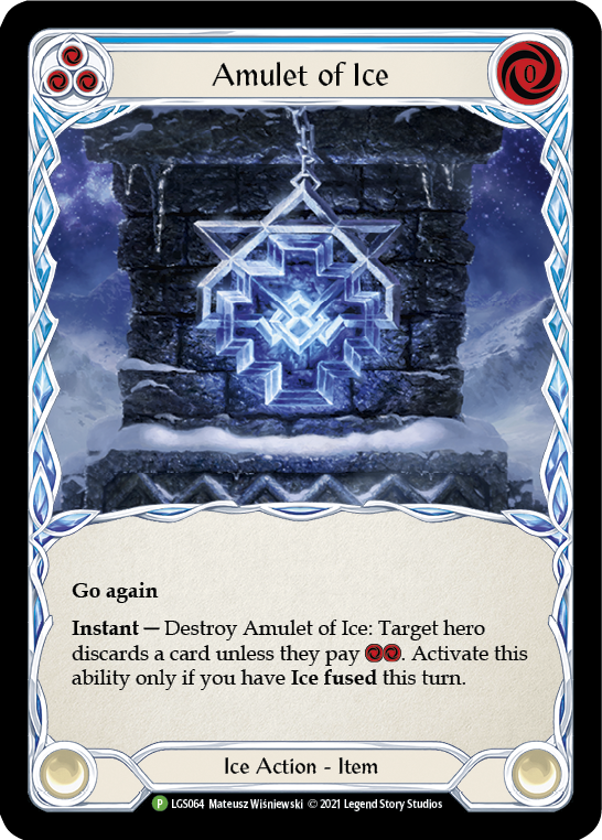 Amulet of Ice [LGS064] (Promo)  Cold Foil | Red Riot Games CA
