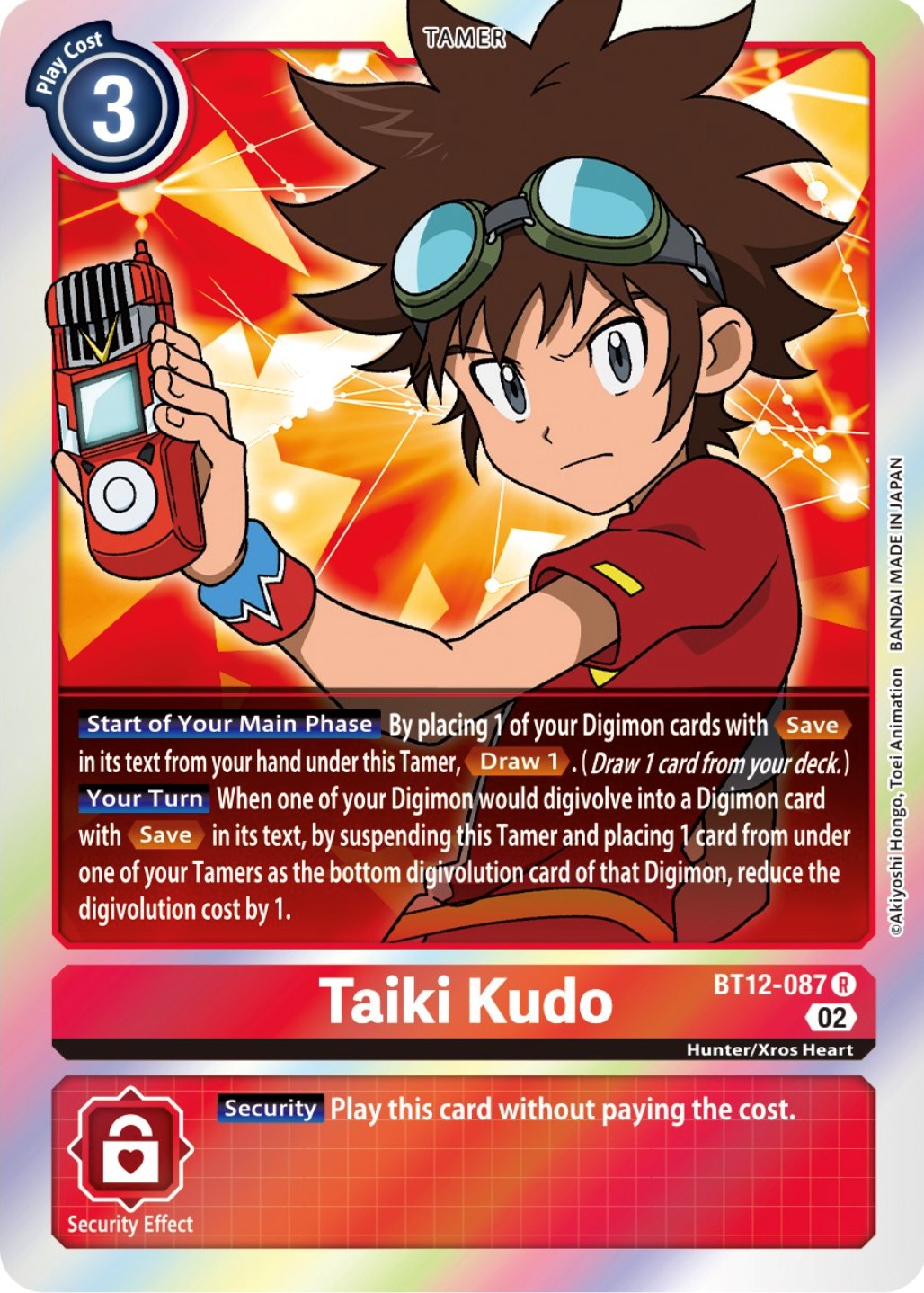 Taiki Kudo [BT12-087] [Across Time] | Red Riot Games CA