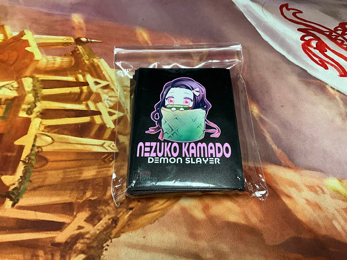 Red Riot Sleeves - Nezuko Kamado 60ct