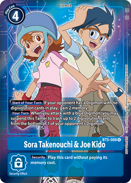 Sora Takenouchi & Joe Kido [BT5-088] (Buy-A-Box Promo) [Battle of Omni Promos] | Red Riot Games CA