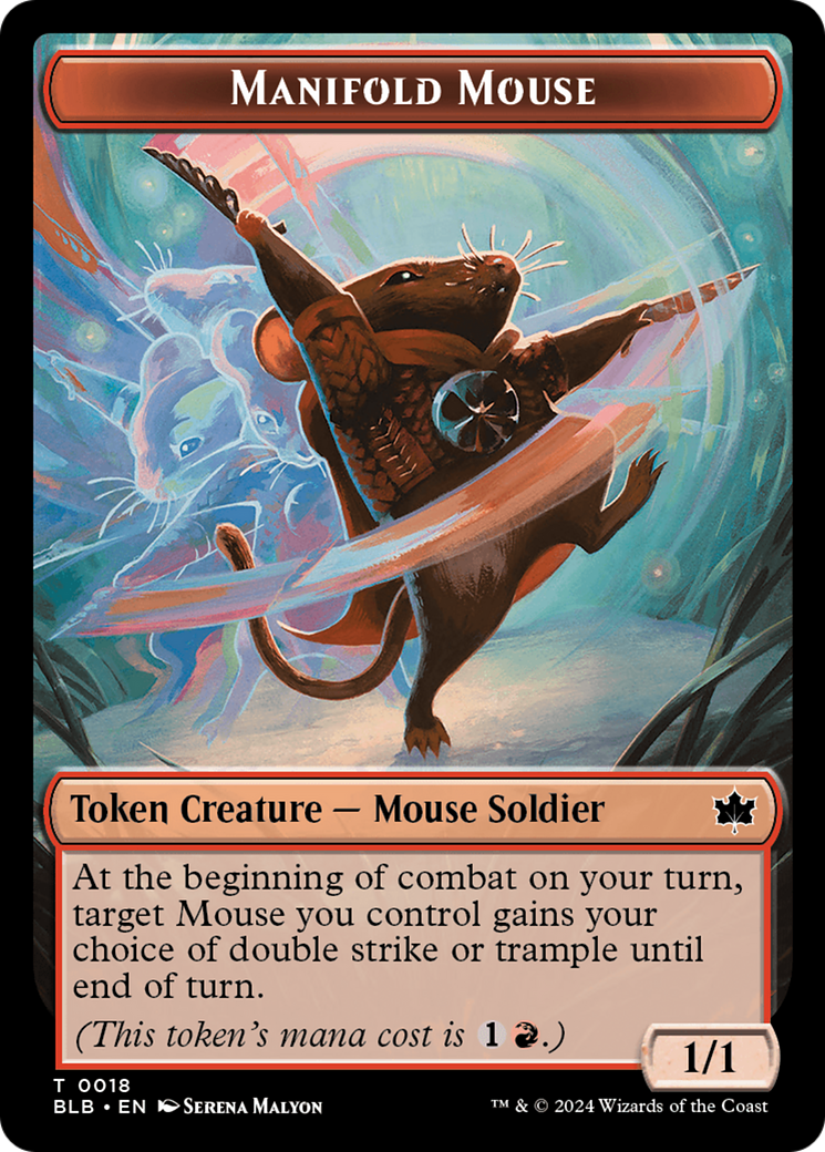 Manifold Mouse Token [Bloomburrow Tokens] | Red Riot Games CA