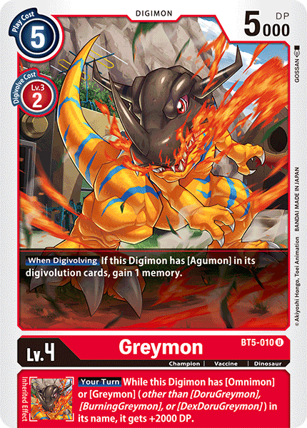 Greymon [BT5-010] [Battle of Omni] | Red Riot Games CA