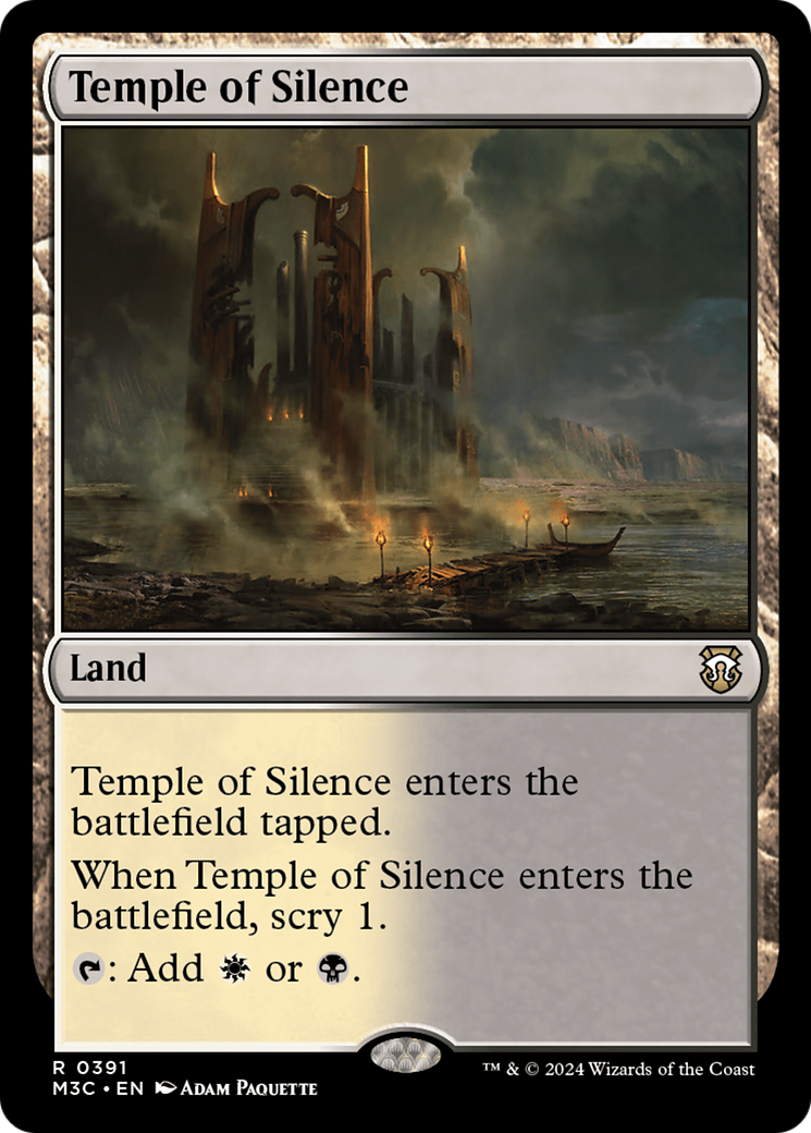 Temple of Silence (Ripple Foil) [Modern Horizons 3 Commander] | Red Riot Games CA