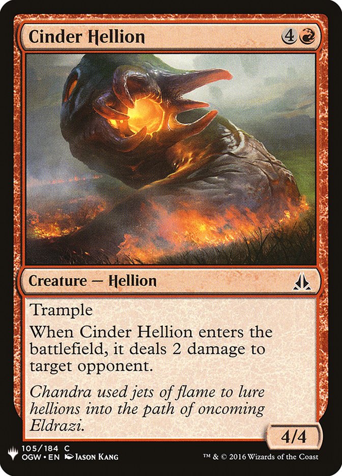 Cinder Hellion [Mystery Booster] | Red Riot Games CA