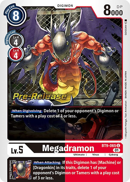 Megadramon [BT9-065] [X Record Pre-Release Promos] | Red Riot Games CA