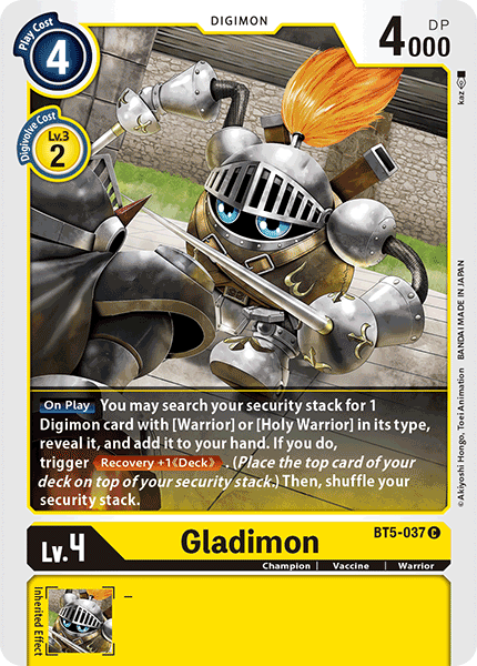 Gladimon [BT5-037] [Battle of Omni] | Red Riot Games CA