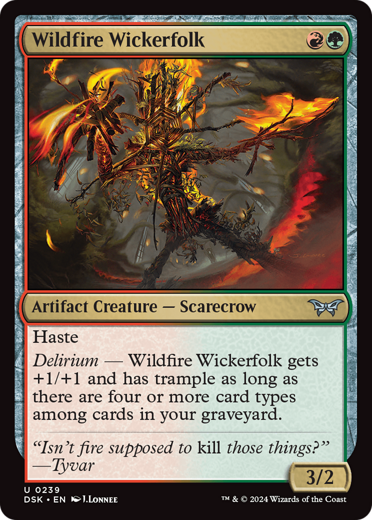 Wildfire Wickerfolk [Duskmourn: House of Horror] | Red Riot Games CA